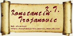 Konstantin Trojanović vizit kartica